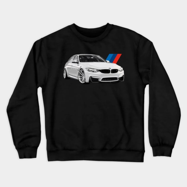 f80 s58 m3 sedan turbo Crewneck Sweatshirt by cowtown_cowboy